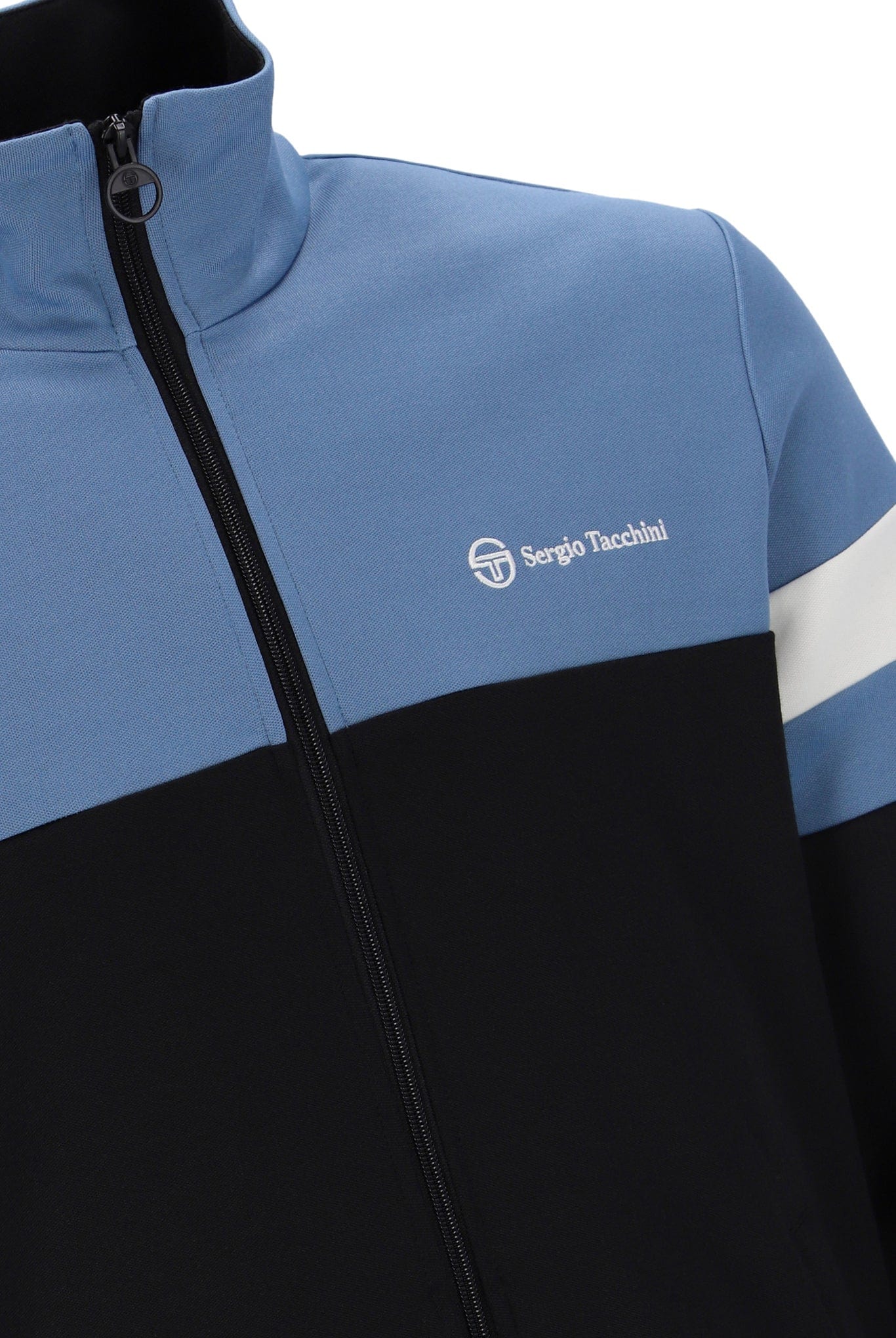 Jonnie TT Track Top in Black/Coronet Blue/Gardenia - Image 4