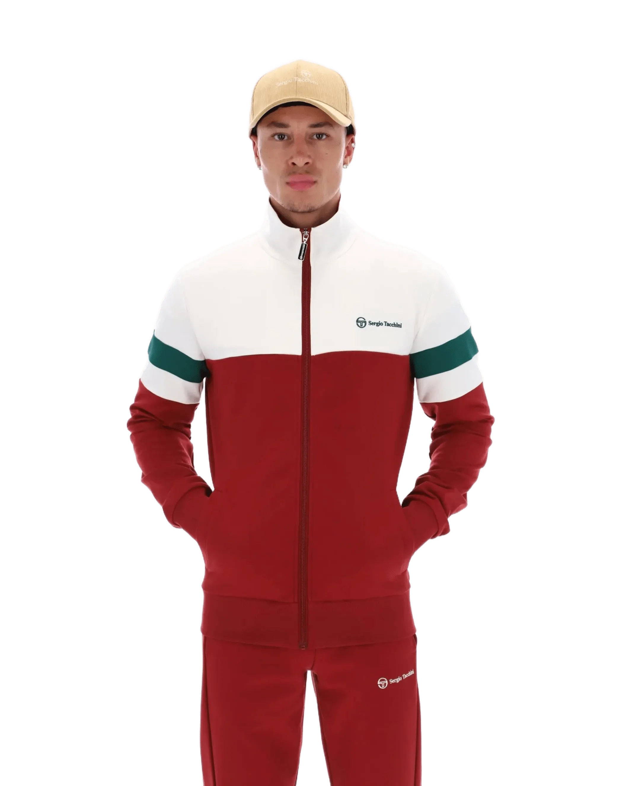Jonnie TT Track Top in Sundriedtomato/Rainforest - Image 5