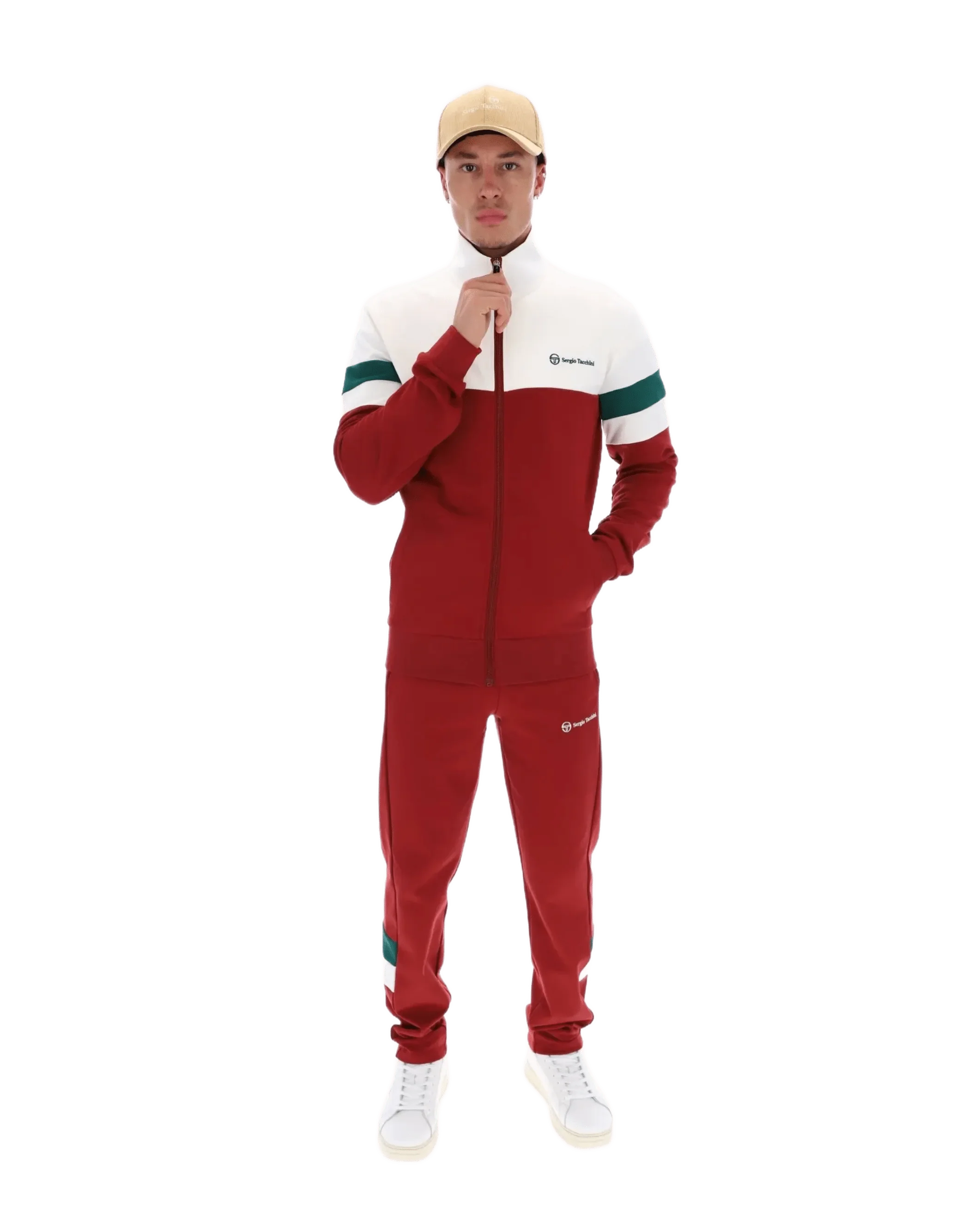Jonnie TT Track Top in Sundriedtomato/Rainforest - Image 7
