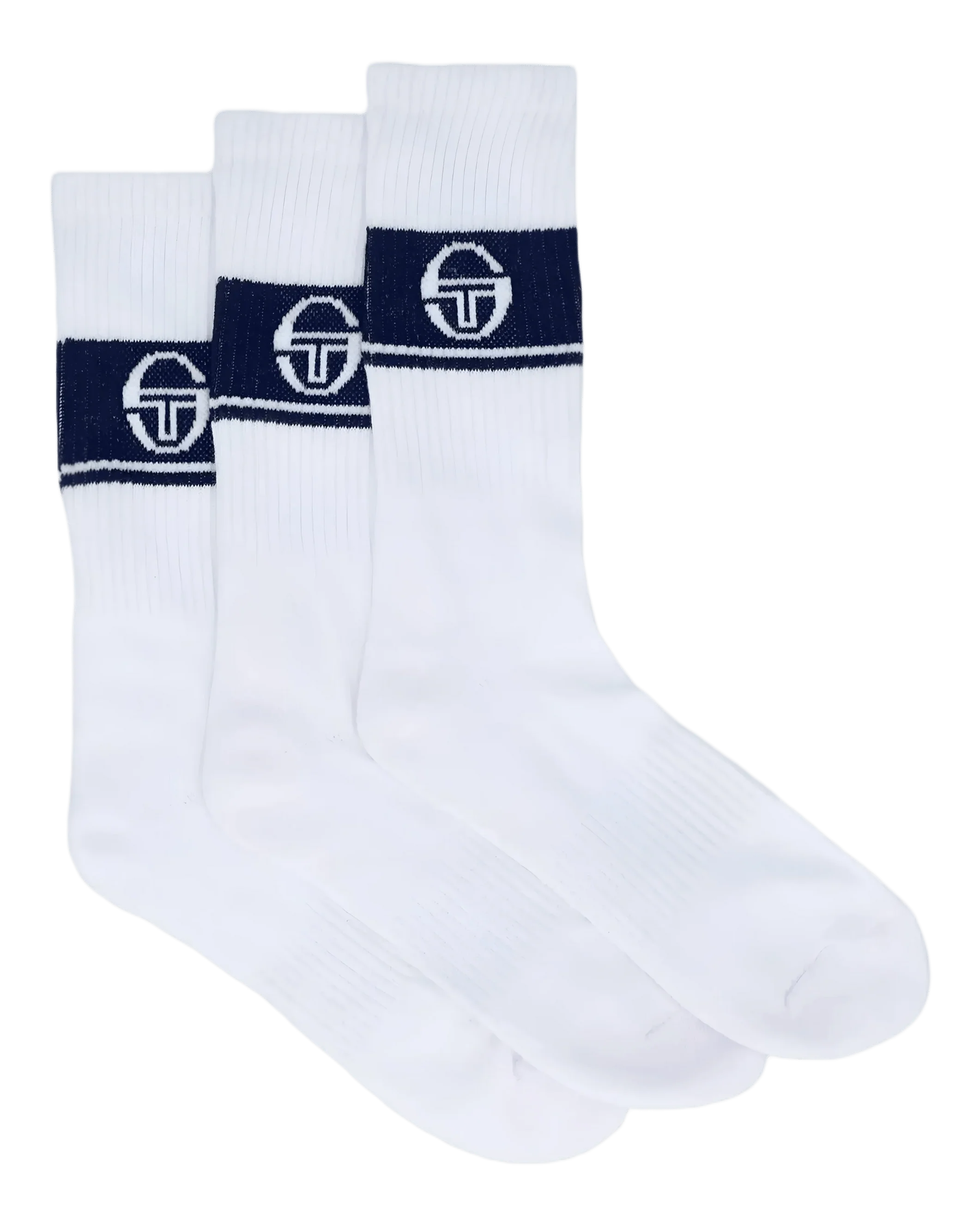 Koos Socks In White/Maritime Blue