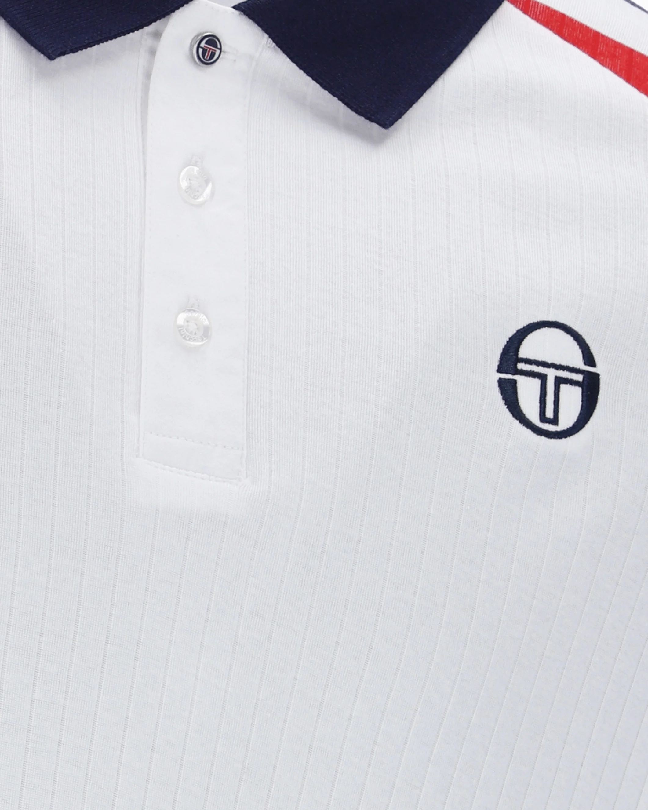 New Blow Polo Polo Shirt In White/Maritime Blue/Adrenaline Rush - Image 4