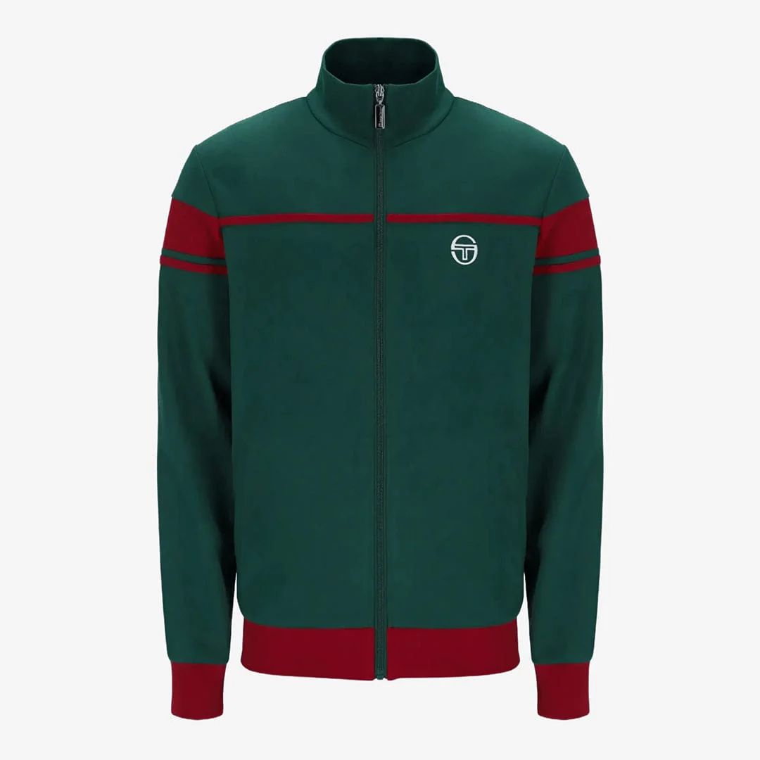 New Damarindo TT Track Top in Rainforest/Sundried Tomato