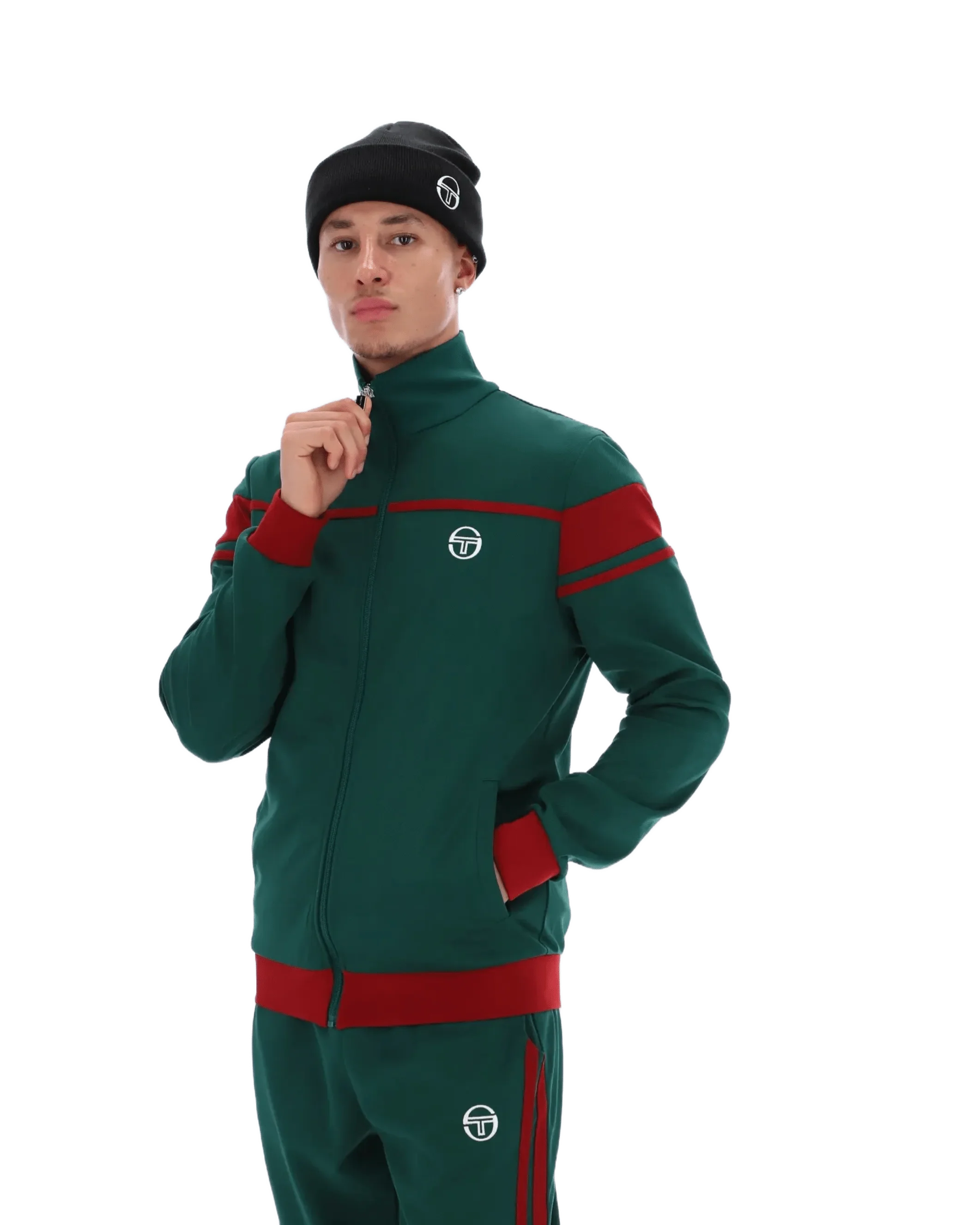 New Damarindo TT Track Top in Rainforest/Sundried Tomato - Image 5