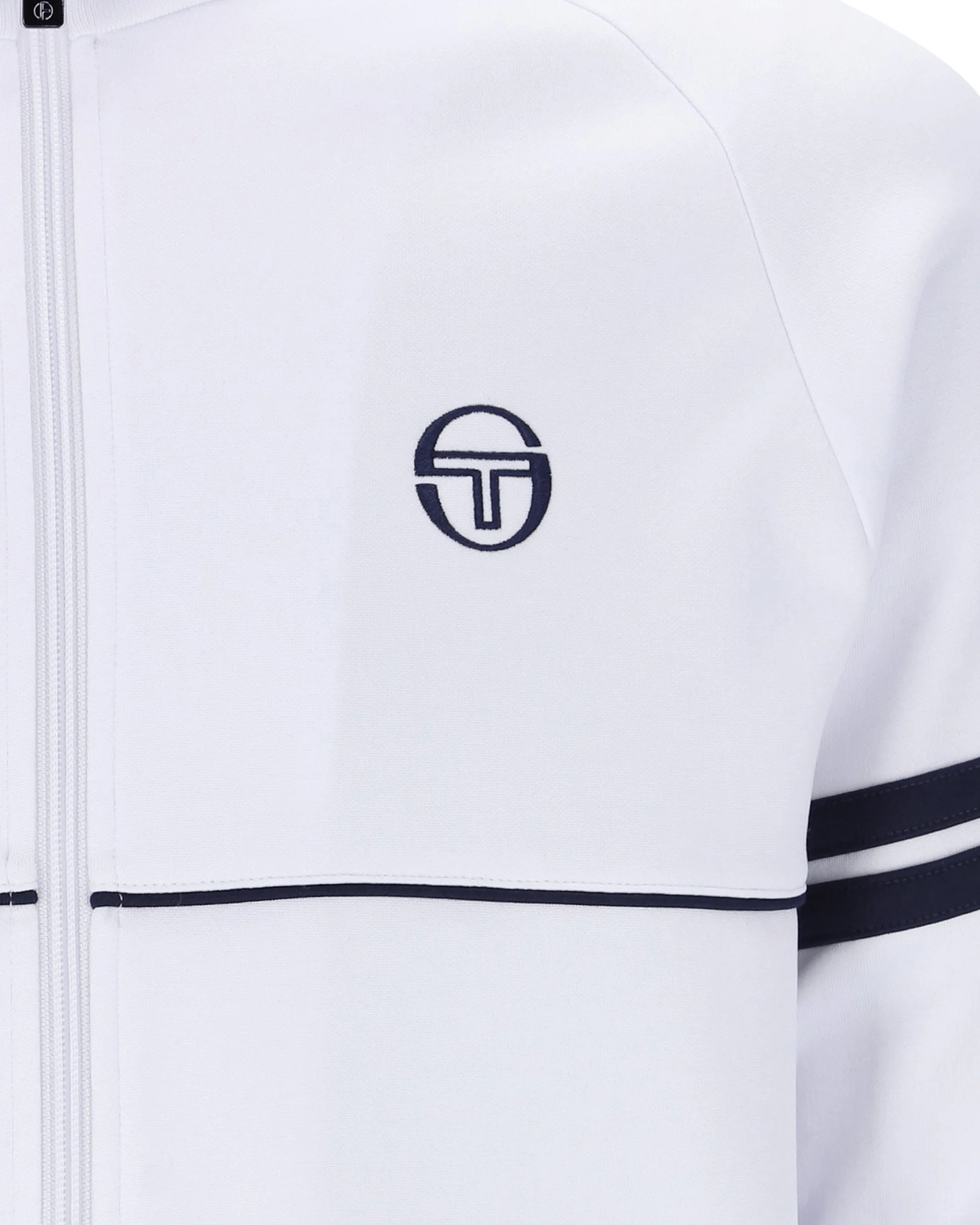 Orion Davis Track Top In White/Maritime Blue - Image 2