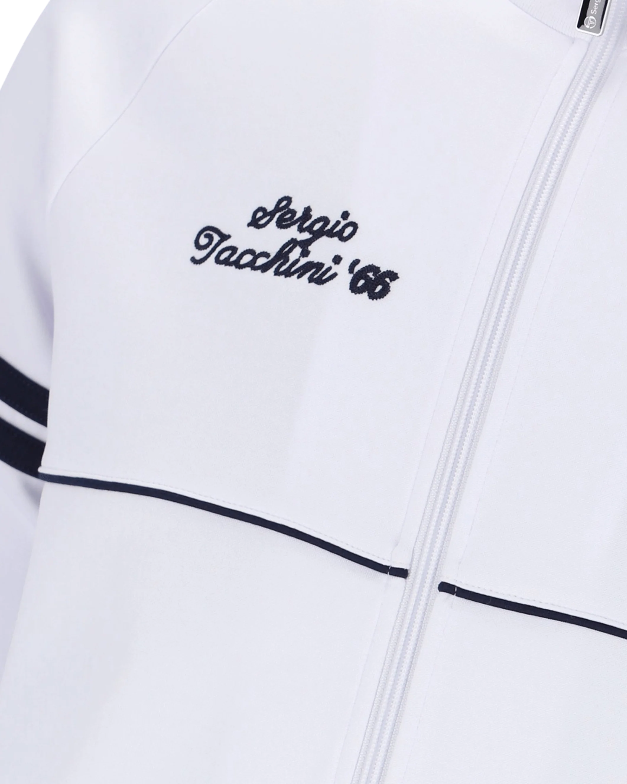 Orion Davis Track Top In White/Maritime Blue - Image 4