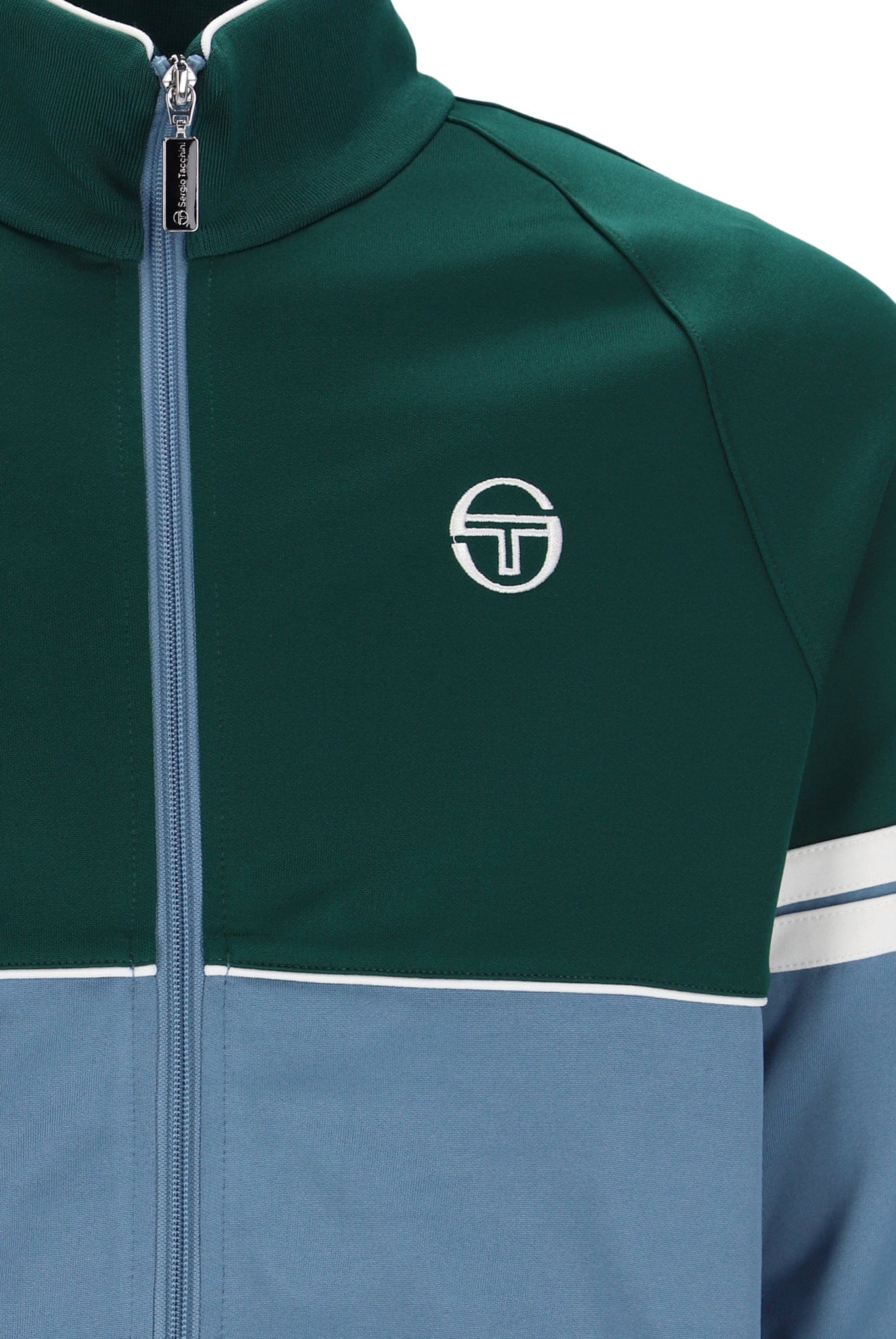 Orion TJ Track Jacket in Rainforest Coronet Blue / Gardenia - Image 3
