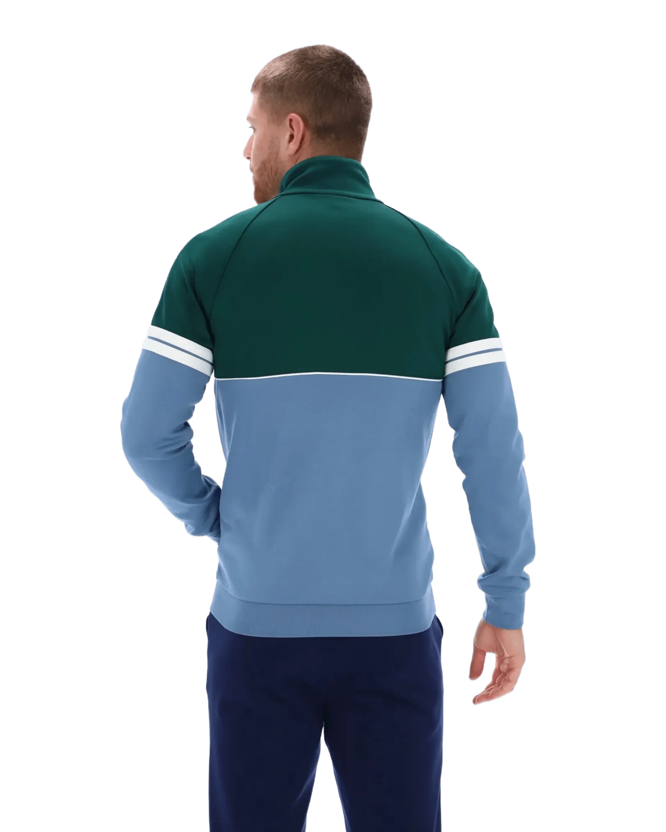 Orion TJ Track Jacket in Rainforest Coronet Blue / Gardenia - Image 7