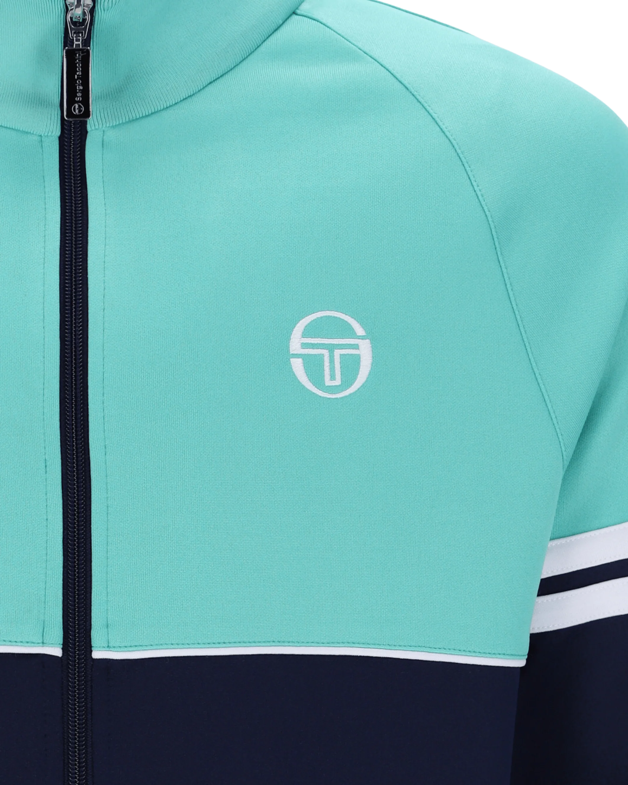 Orion Track Jacket In Pool Blue/Maritime Blue/White - Image 3