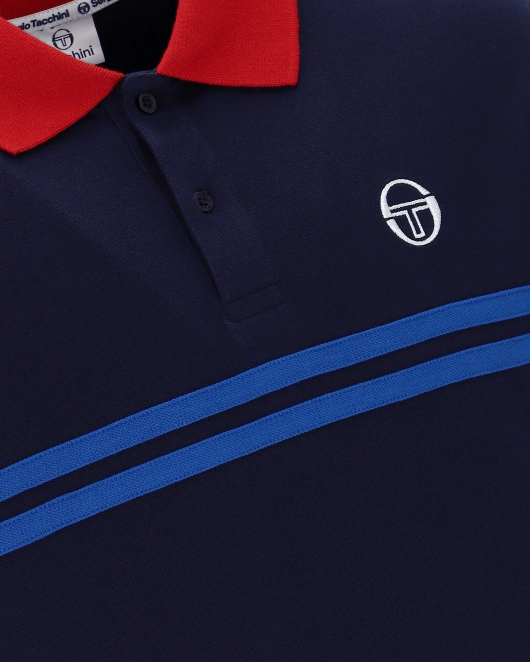 Supermac Polo Polo Shirt In Maritime Blue/Adrenaline Rush/Nautical Blue - Image 3