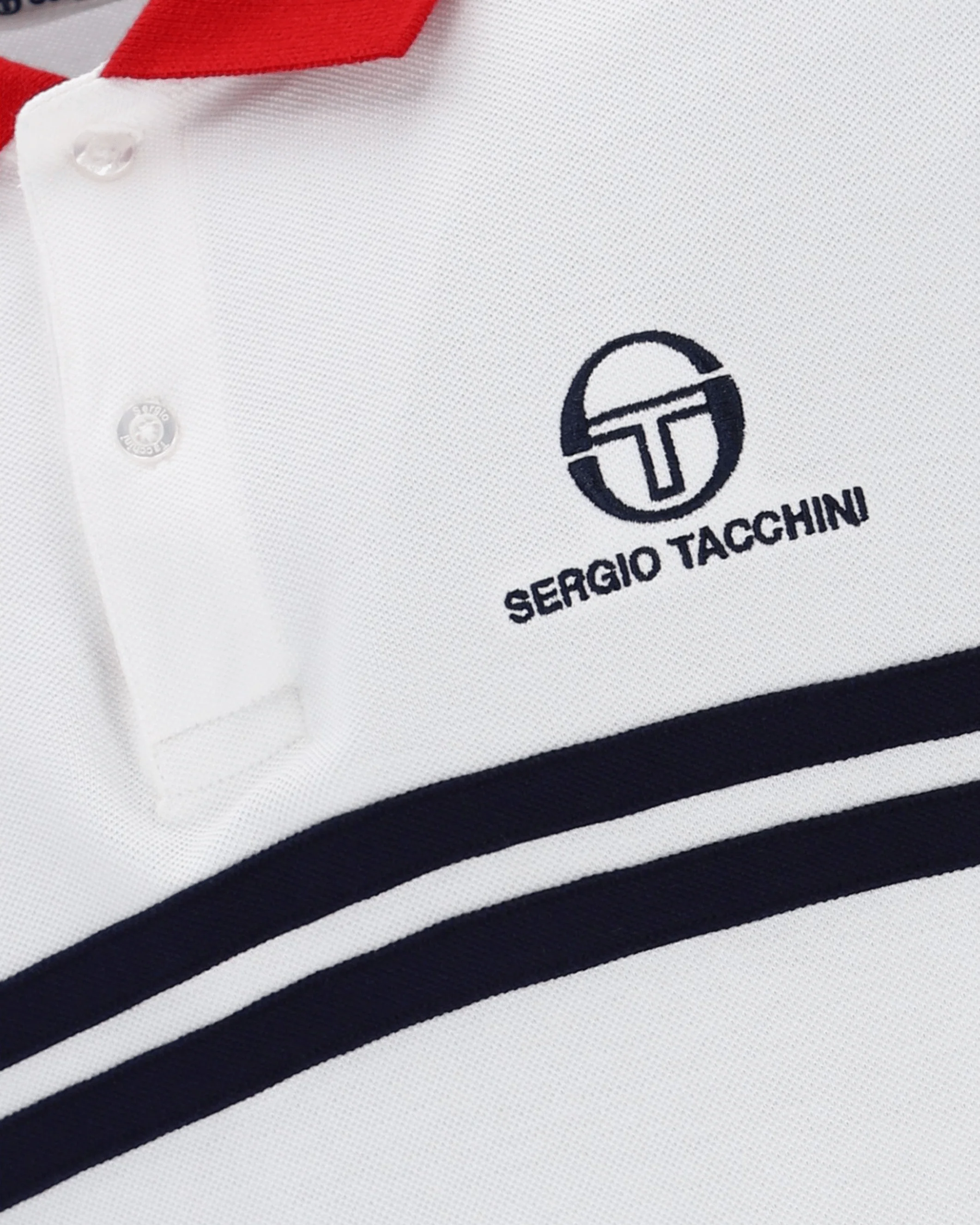 Supermac Polo Polo Shirt In White/Adrenaline Rush - Image 3
