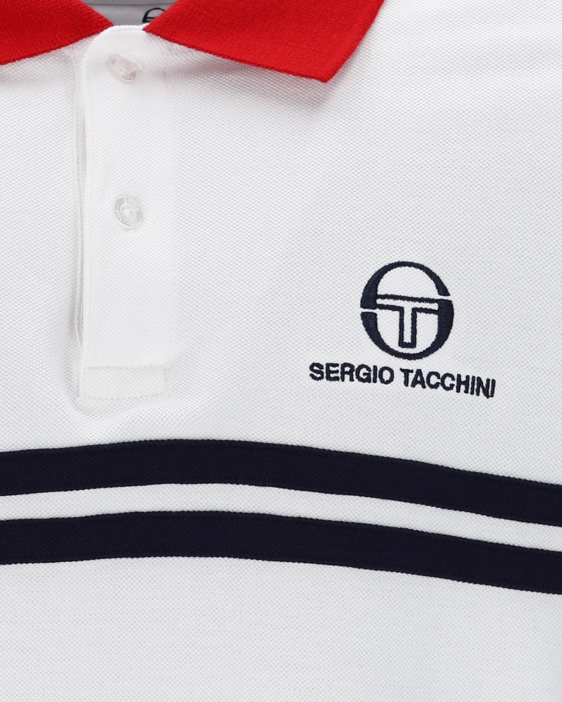 Supermac Polo Polo Shirt In White/Adrenaline Rush - Image 4