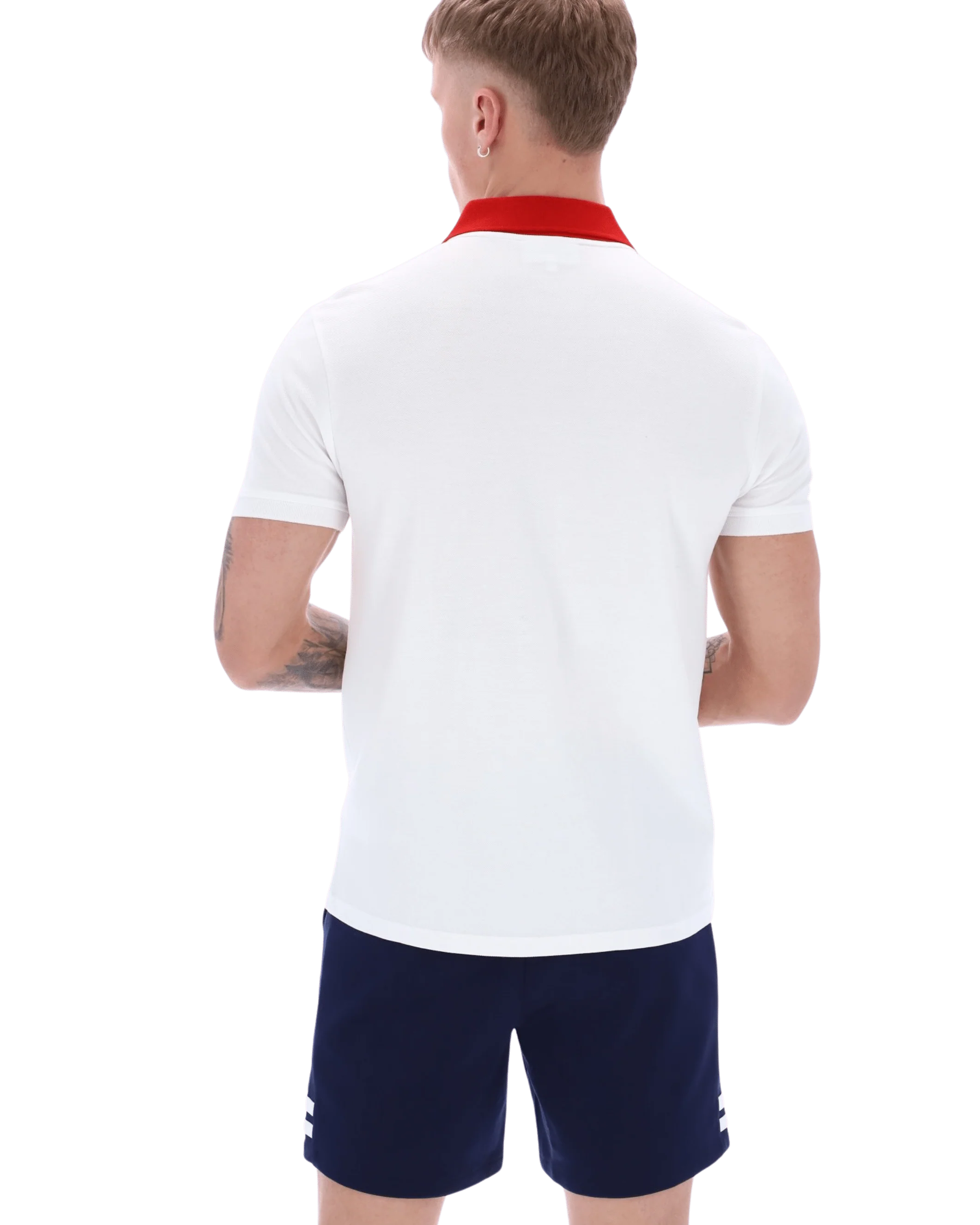 Supermac Polo Polo Shirt In White/Adrenaline Rush - Image 7