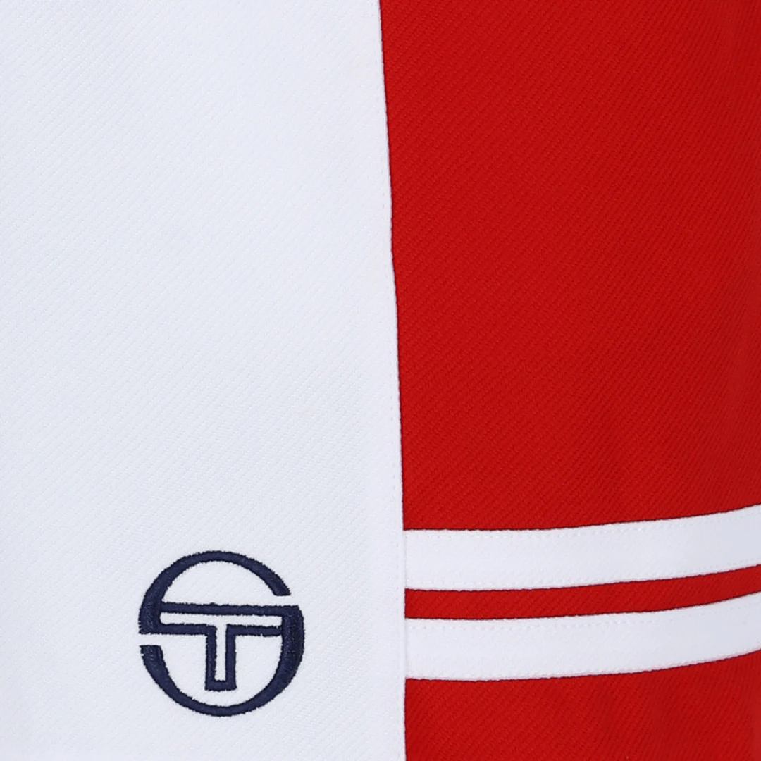 Supermac Short Tennis Short In White/Adrenaline Rush - Image 3