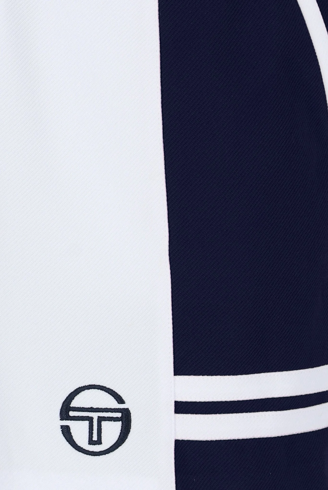 Supermac Short Tennis Short In White/Maritime Blue - Image 3