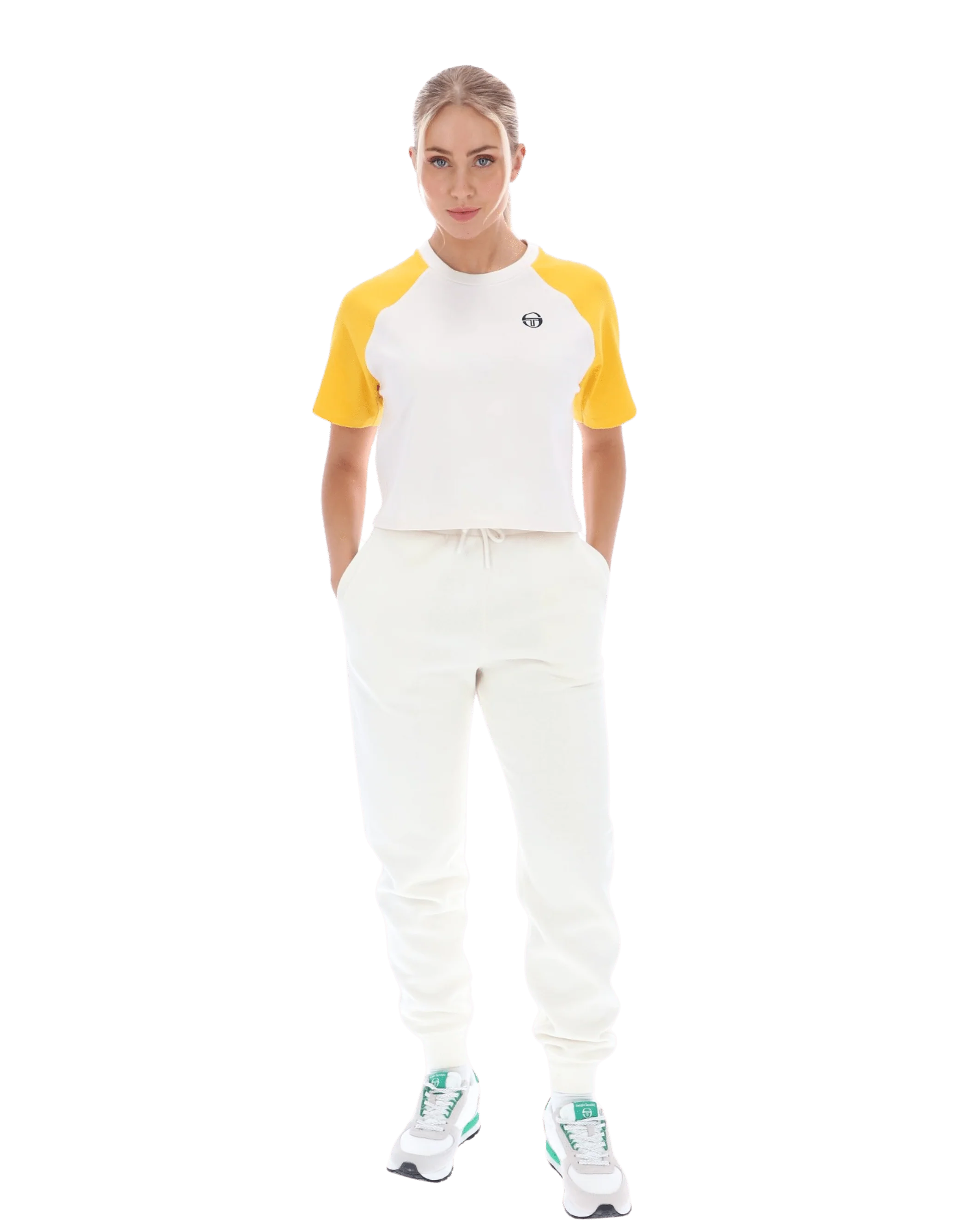Wilhemina Tee Cropped T Shirt In Gardenia - Image 8