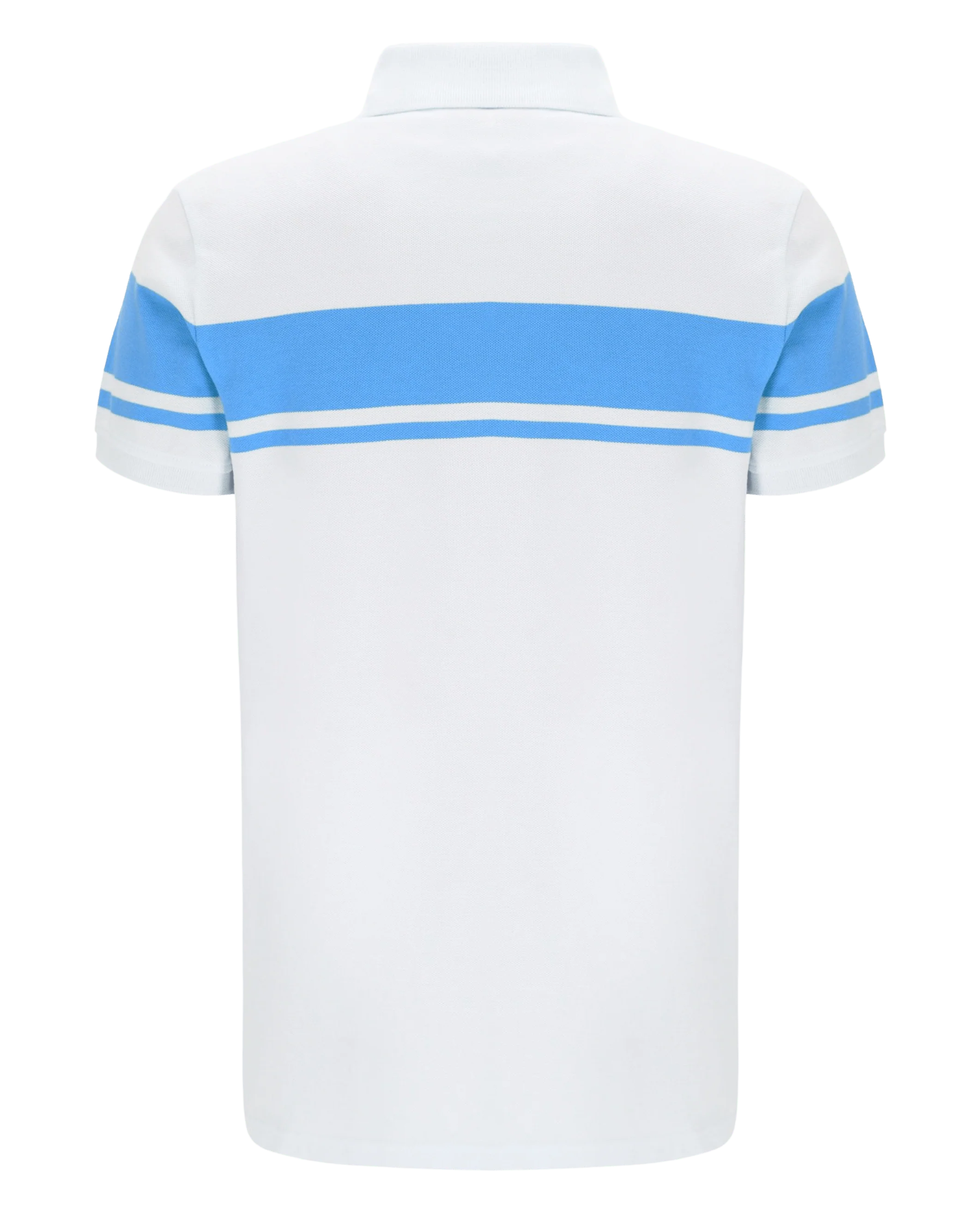 Young Line Polo Polo Shirt In Gardenia/Azure Blue - Image 3