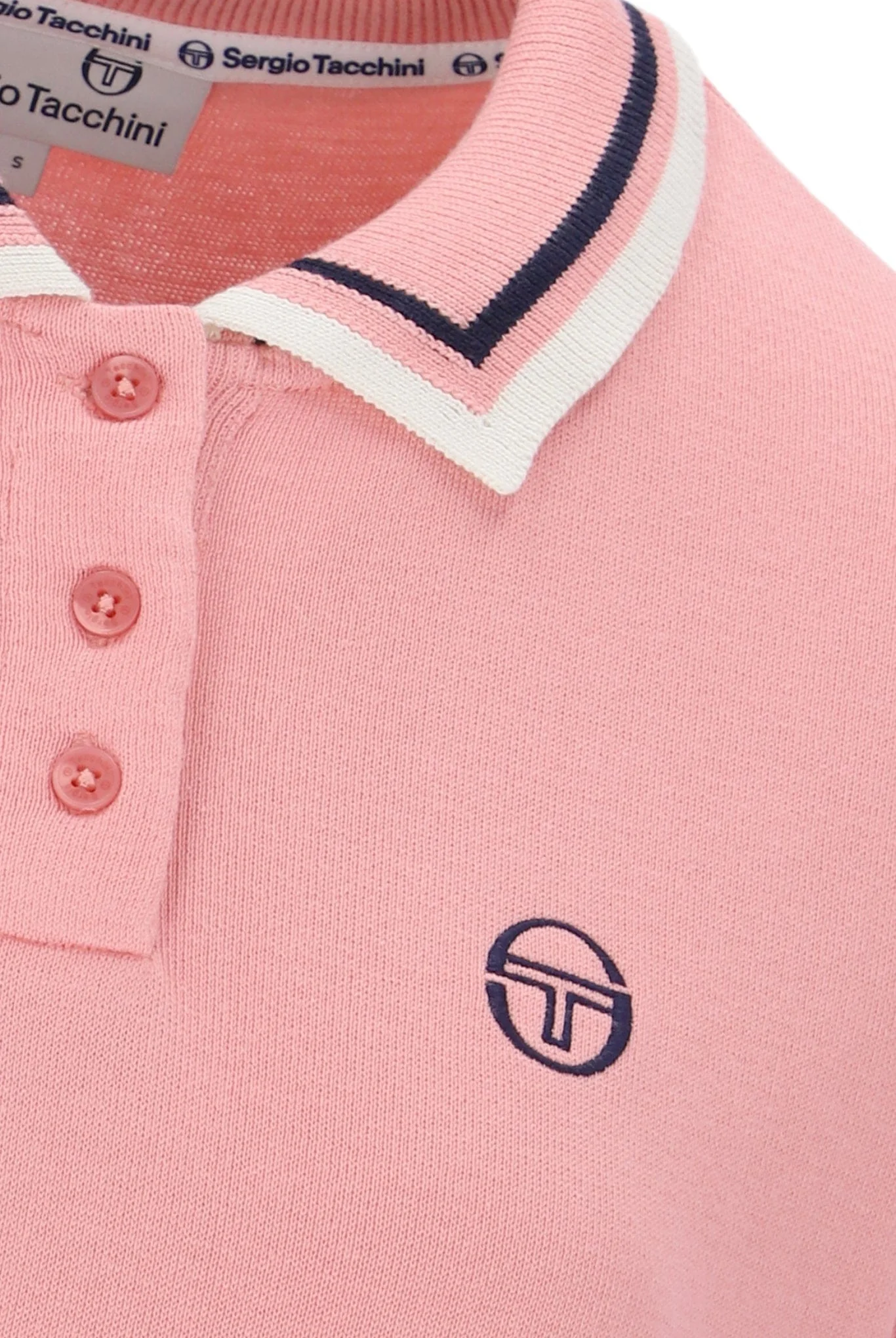 Sofia Knit Polo in Quartz Pink - Image 2