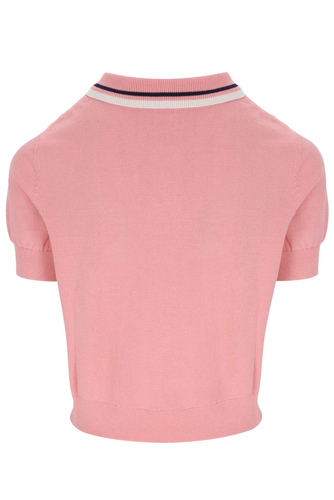 Sofia Knit Polo in Quartz Pink - Image 3