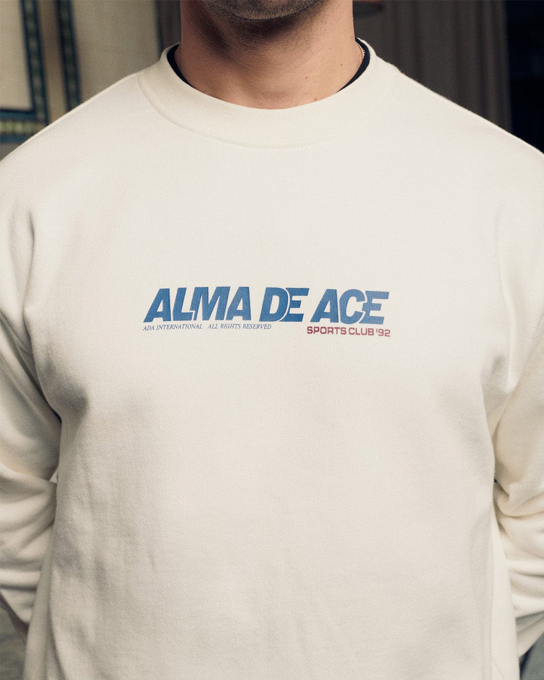 Sports Club 92 Sweatshirt | White - Image 6