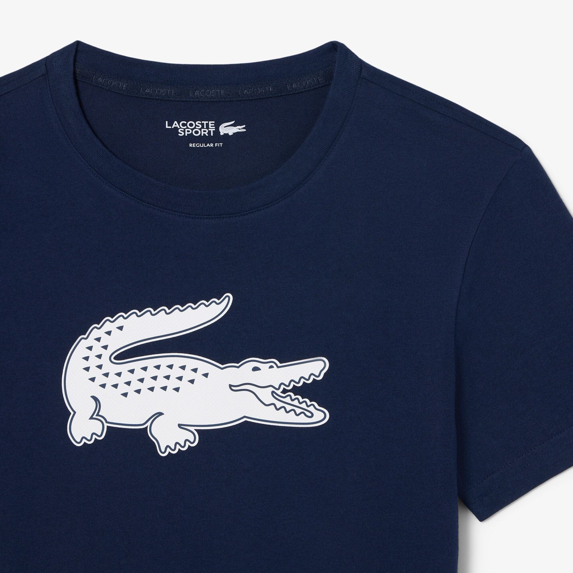 Ultra Dry Crewneck T-shirt in Blue Marine/Blanc - Image 4