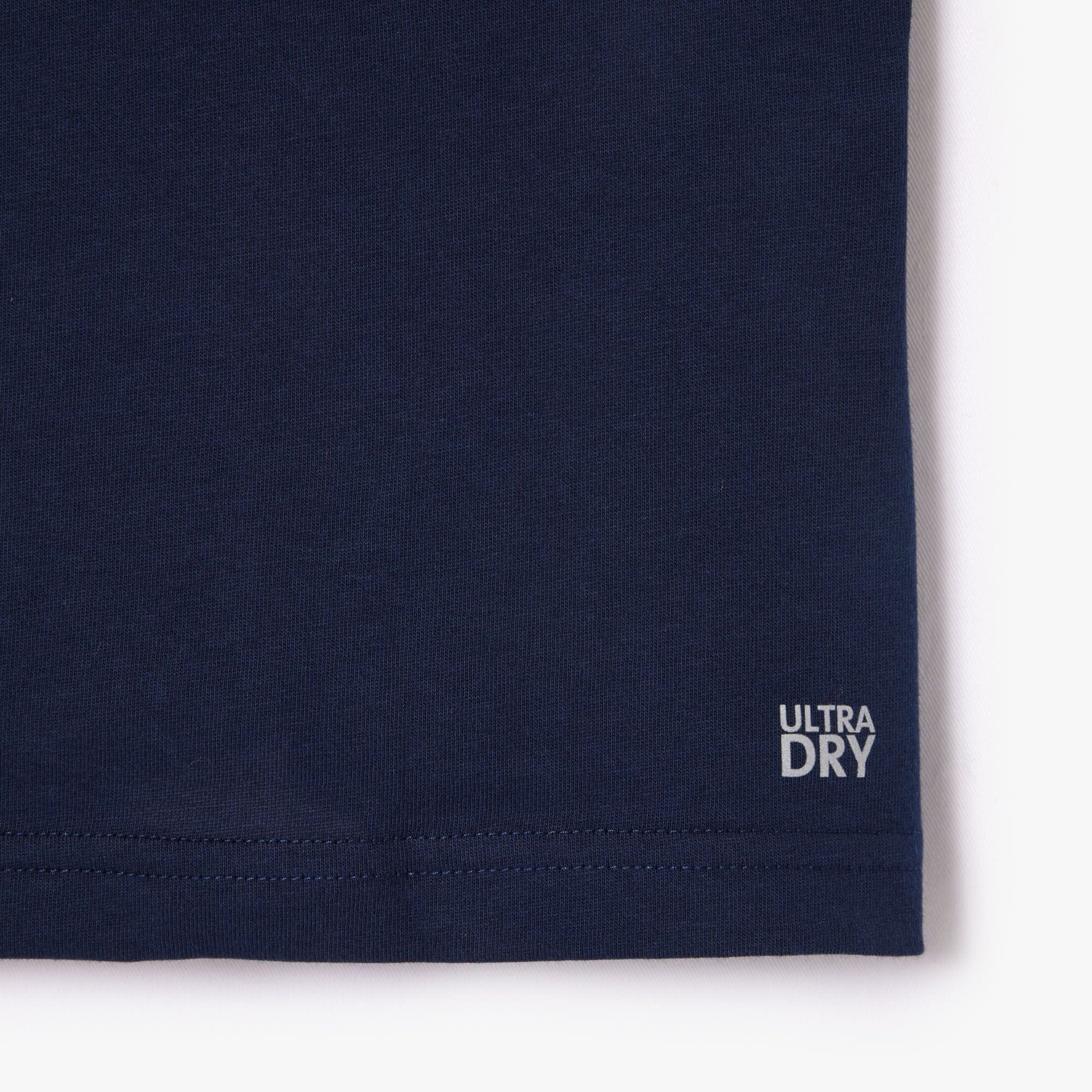 Ultra Dry Crewneck T-shirt in Blue Marine/Blanc - Image 5