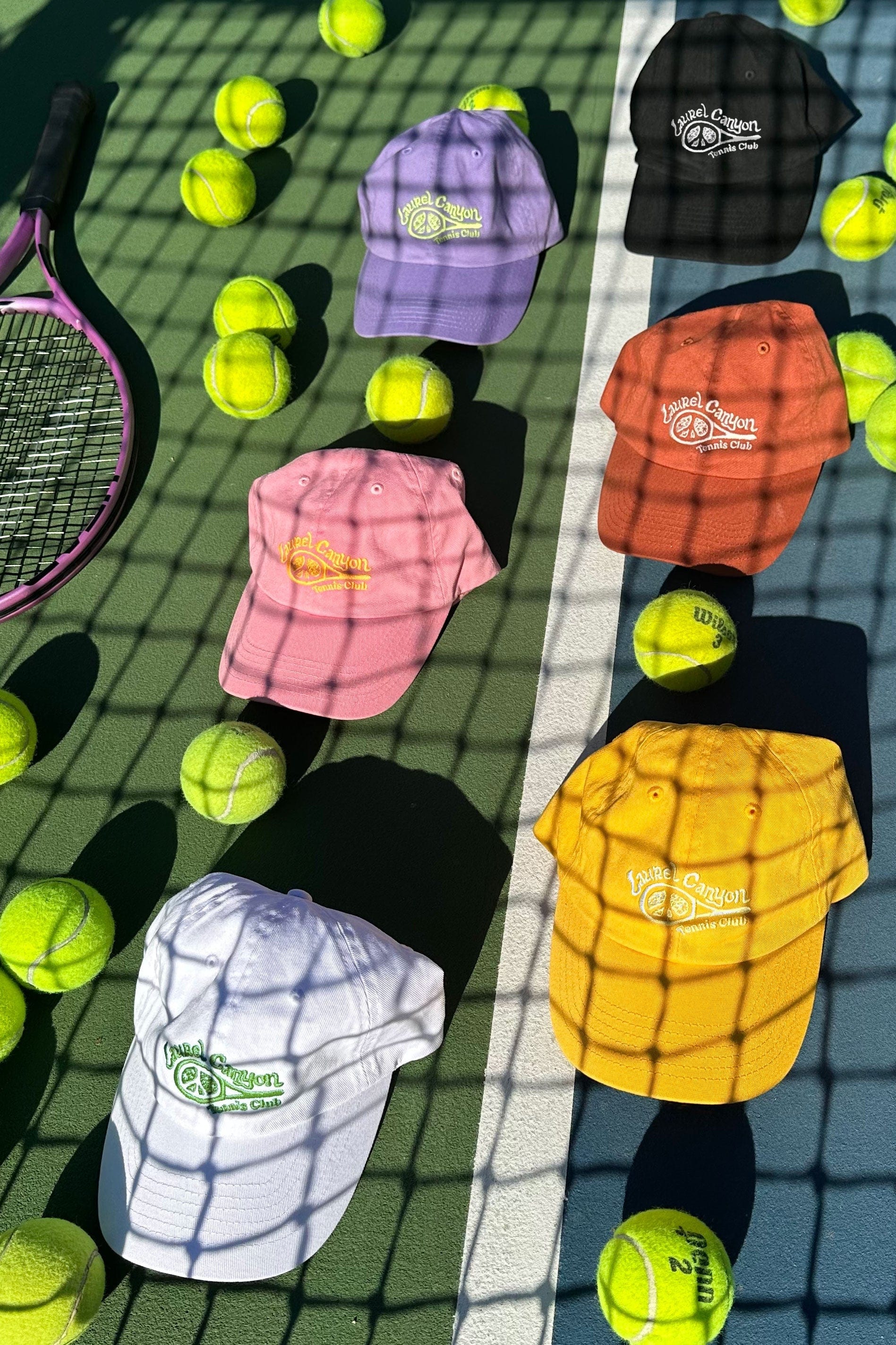 Unisex Laurel Canyon Tennis Club Embroidered Cotton Tennis Hat in Classic White - Image 5