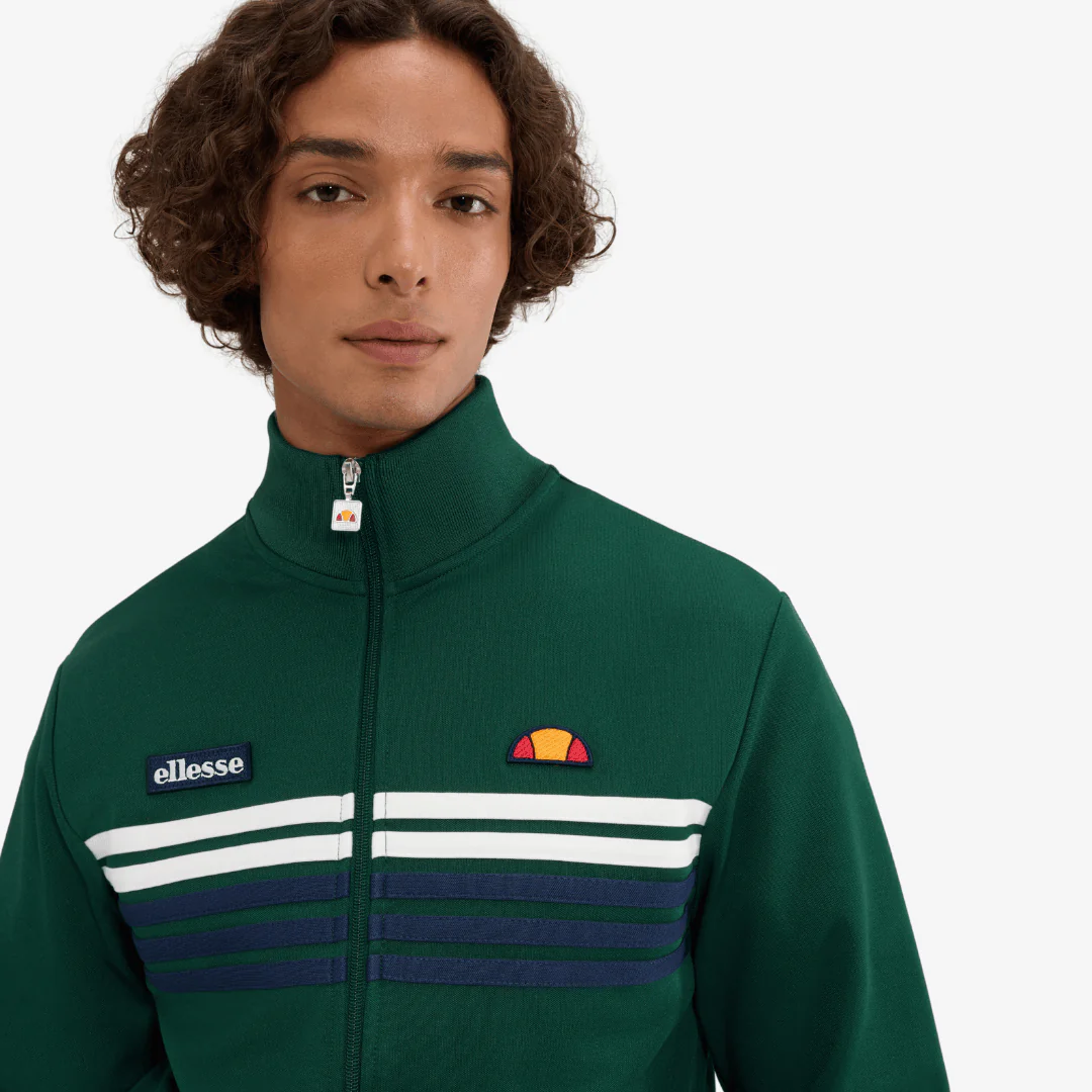 Vicenza Track Jacket in Dark Green - Image 3